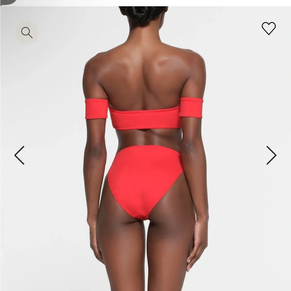 Sw59. Skims recycled swim NWT RUBY OFF THE SHOULDER BIKINI TOP xl ❣️